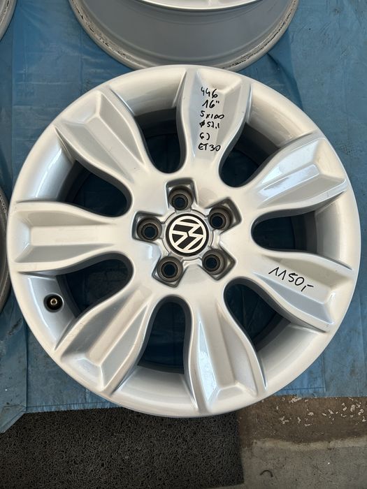 446 Felgi Aluminiowe VW Volkswagen Golf IV R 16 5x100 Bardzo Ładne