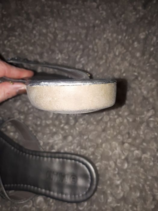 Srebrne japonki damskie r41 Bassano