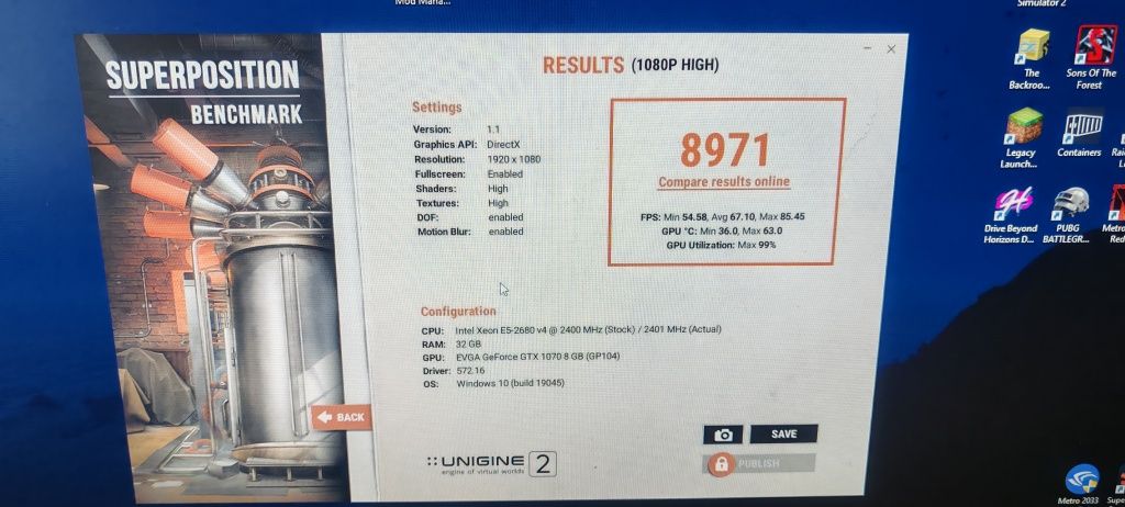 EVGA GeForce, GTX 1070 8Gb SC GAMING ACX 3.0 (отлично работает)