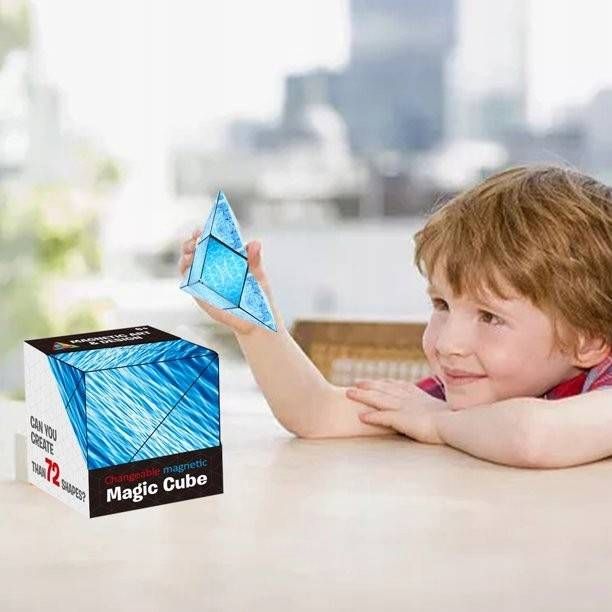 Układanka Kostka Gra Logiczna Magnetyczna Magic Cube Fidget