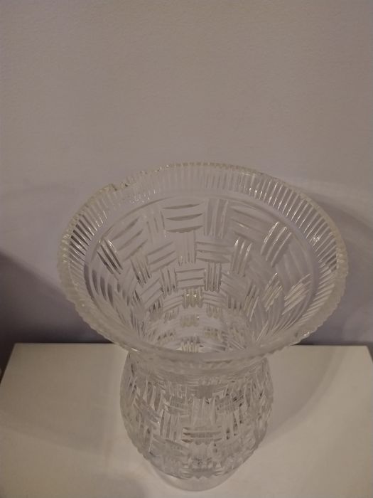 Szklany wazon PRL lata 70