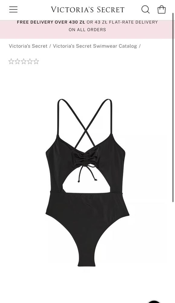 Victoria’s Secret swim kostium strój kąpielowy monokini one piece S 36