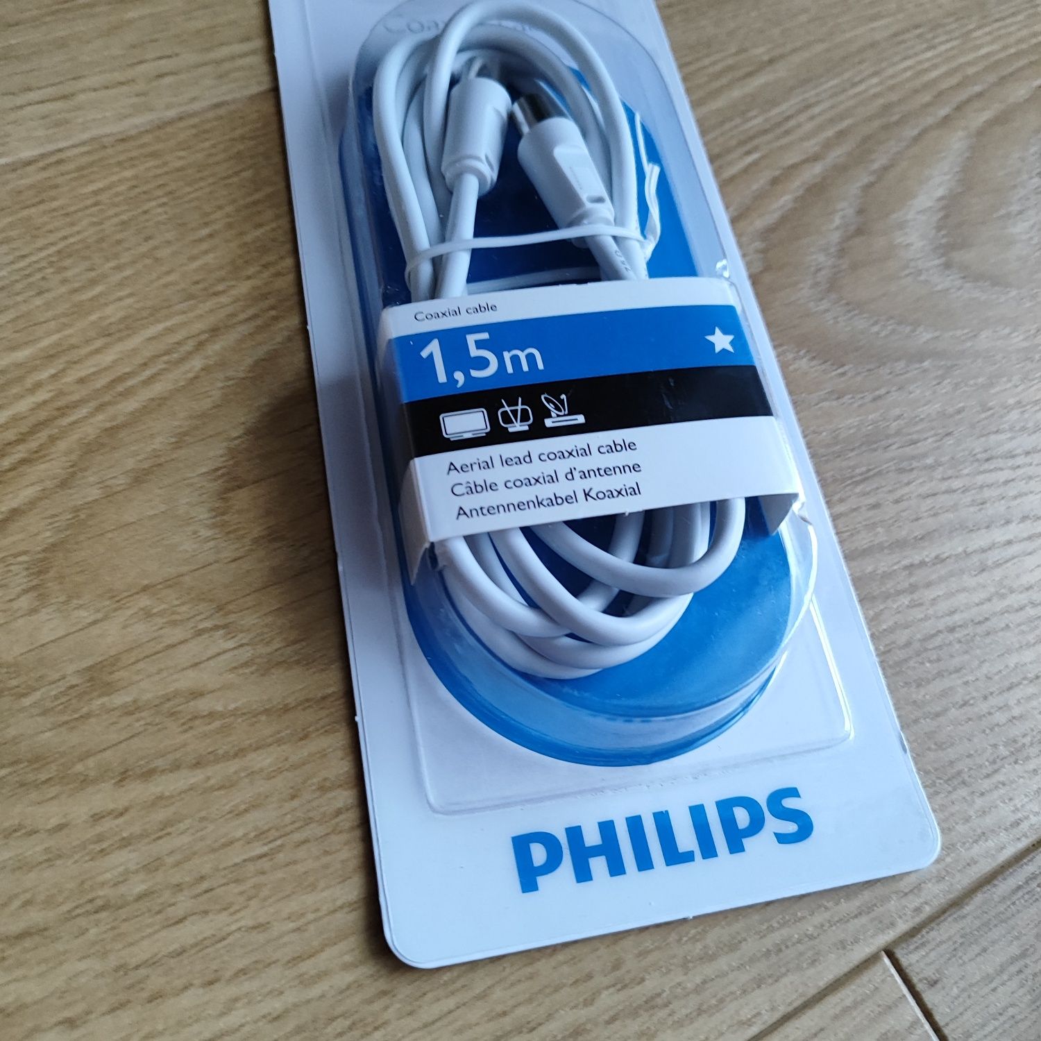 Kabel do anteny Philips 1,5 przewód koncentryczny