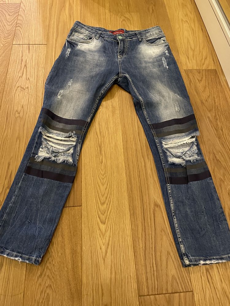 spodnie jeansowe L