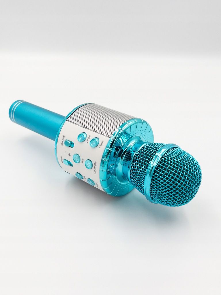 Bezprzewodowy mikrofon do karaoke Bluetooth z diodami LED