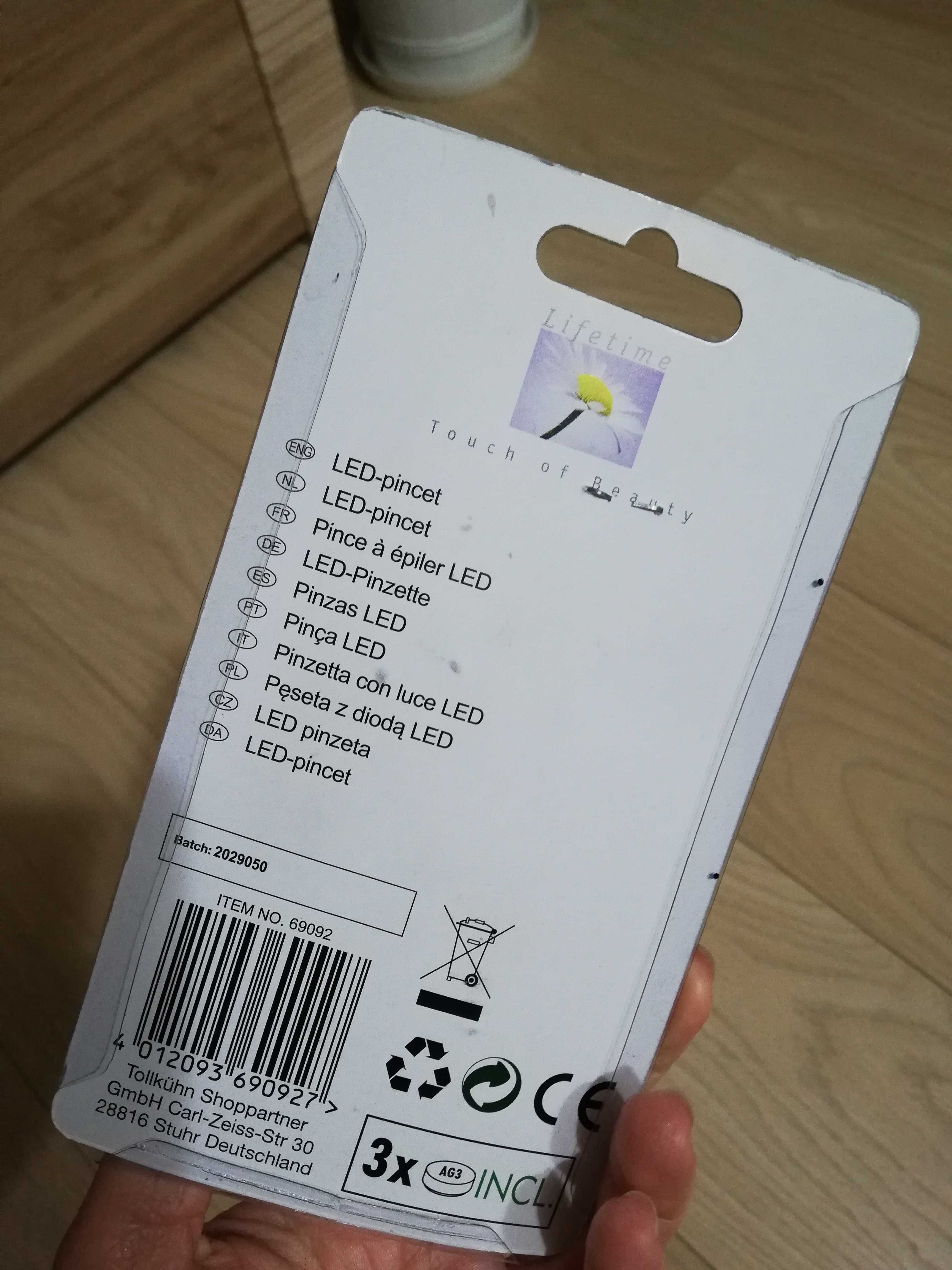 Pęseta Led nowa na baterie