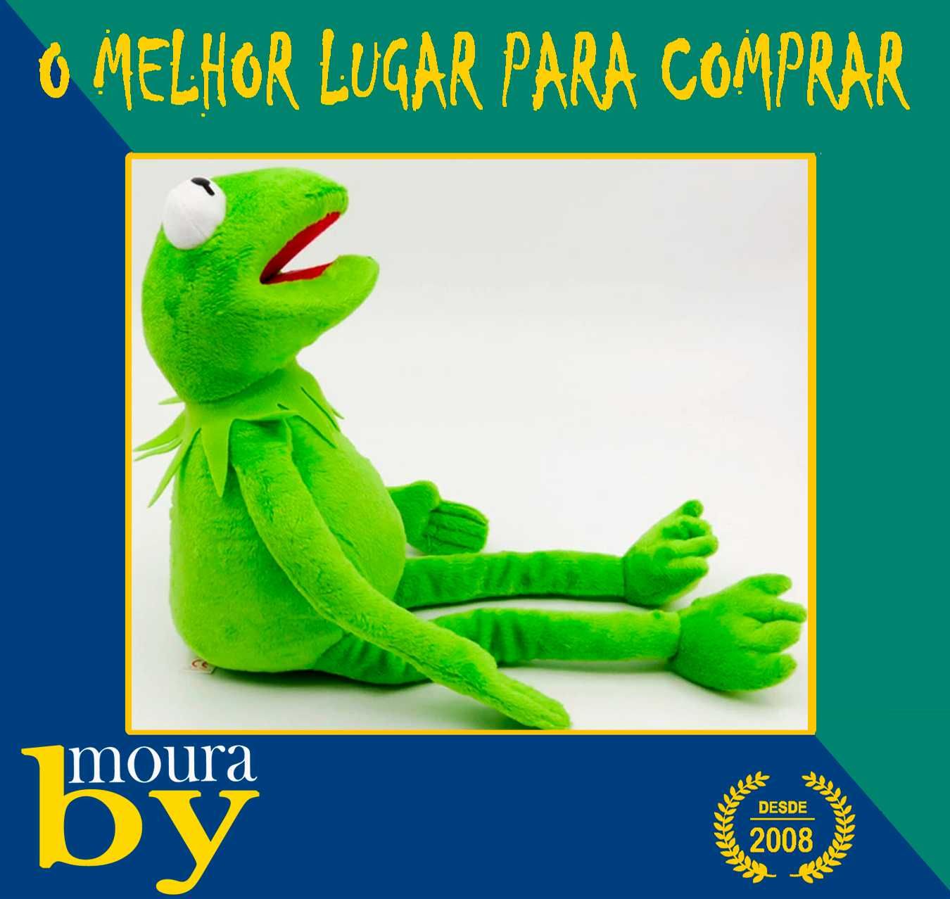 Peluche Rua Sésamo Kermit Sapo boneco Cócas com 40cm