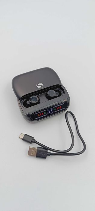 SŁUCHAWKI bezprzewodowe douszne BLUETOOTH uniwersalne sportowe