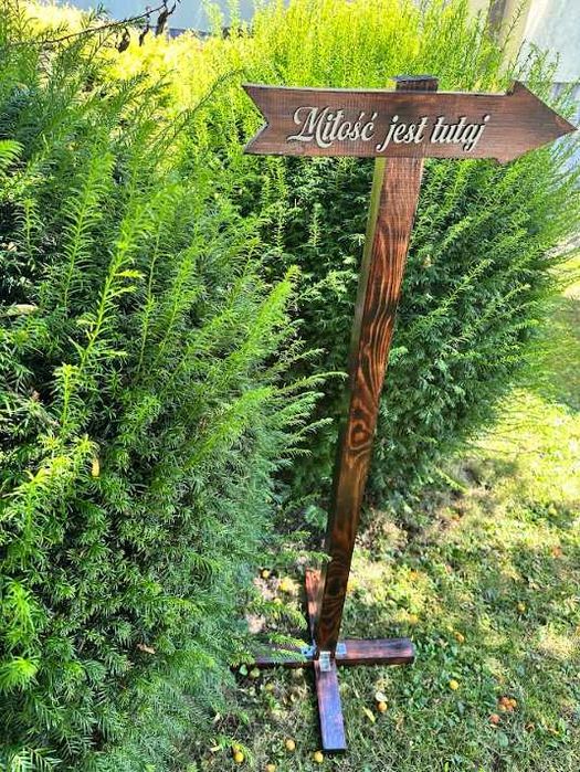 Dekoracje Weselne, Drogowskazy, Atrakcja, Wynajem, Tabliczki Ślubne