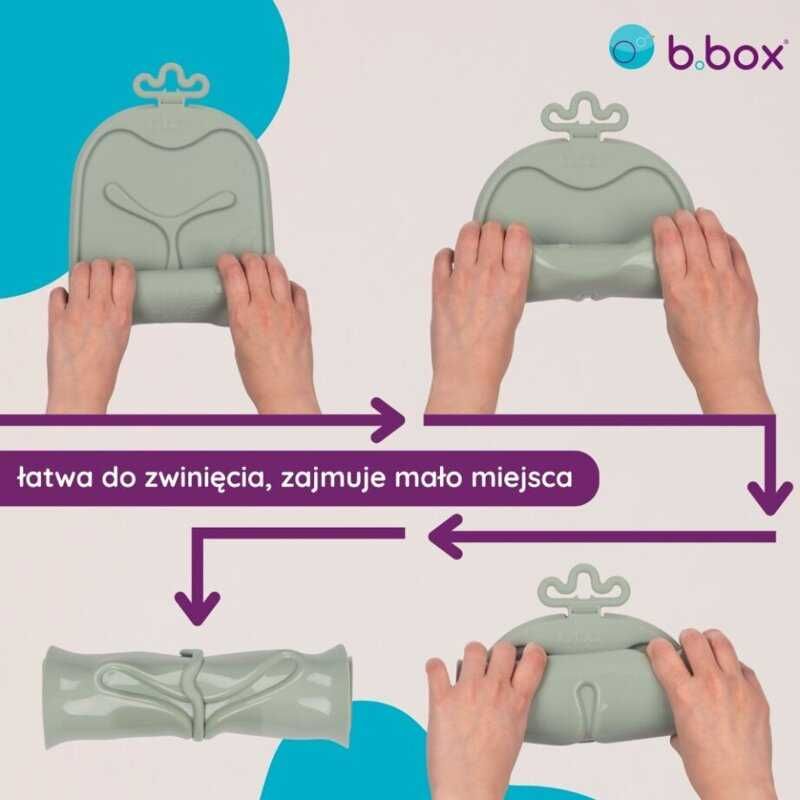 B.Box Roll + Go Zwijana mata BLW do samodzielnego jedzenia Szałwia