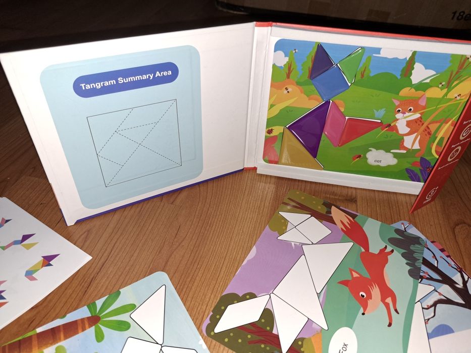 Мозаїка з магнітними детальками. Танграм. Пазл. Монтесорі