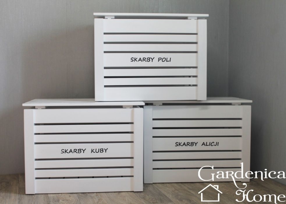 Skrzynia duża pojemnik kufer do przechowywania na zabawki na pranie