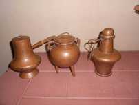 Conjunto de miniaturas de cobre