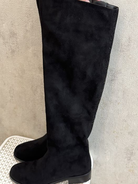 Замшеві високі чоботи, р. 39