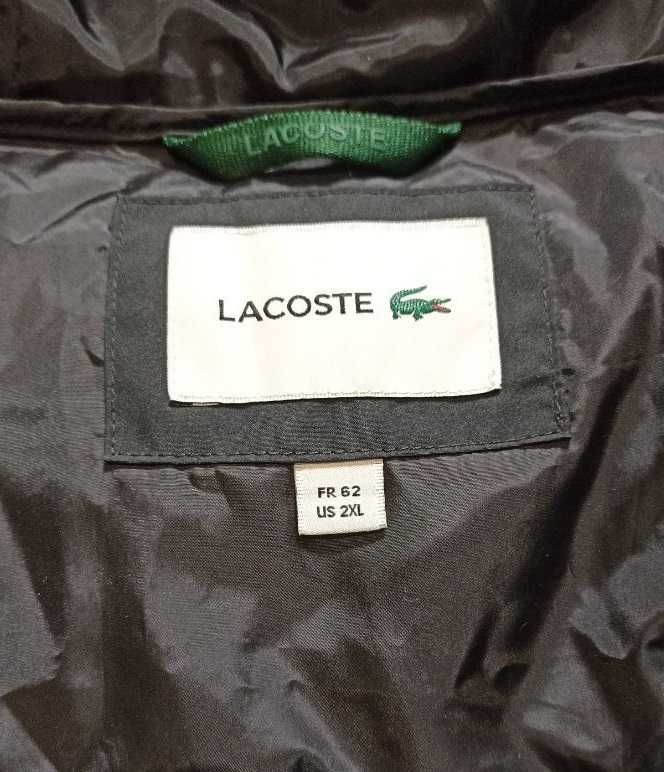 Пуховик від бренду lacoste originals