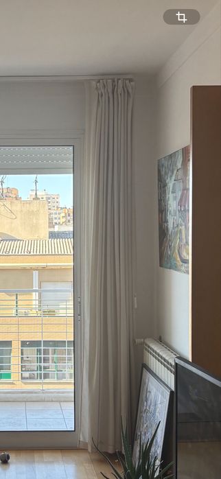 4 cortinas 3 metros beges tipo linho