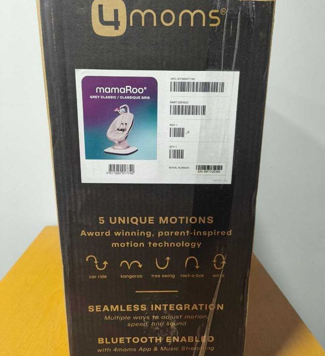 Заколисуючий центр 4moms mamaRoo 5.0 качели мамару укачивающий шезлонг