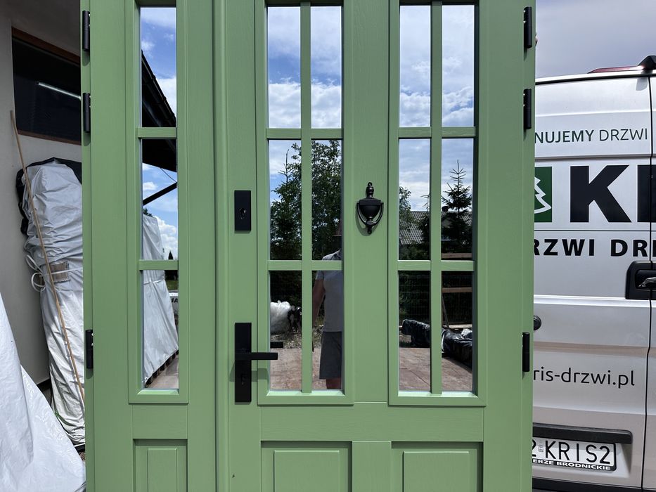 Drzwi Drewniane dwuskrzydłowe 141x235 Cała Polska nietypowe