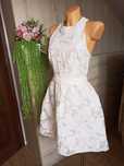 Sg Kremowa sukienka 34 , 36 XS  , S H&M piękna sukienka 34 , 36