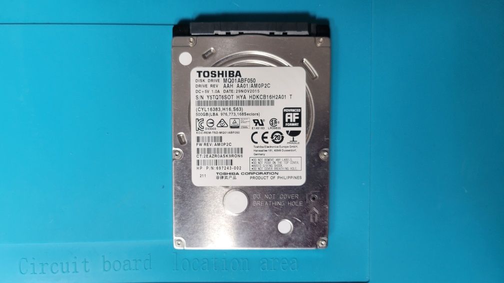 Disco Interno Slim HDD Toshiba 500GB