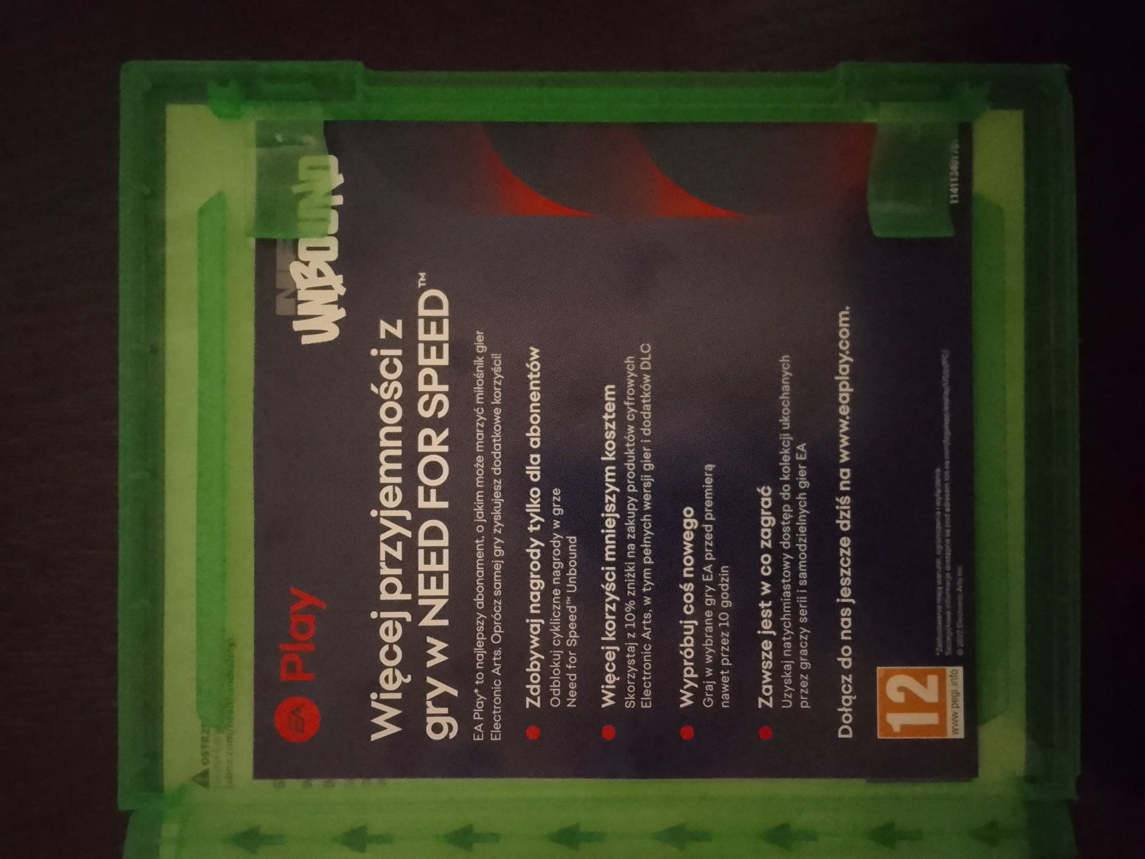 Gra na konsolę Xbox series x/s NFS Unbound (cena do ustalenia)