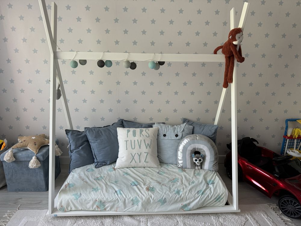 Cama + colchao Tipi Zippy 140x70