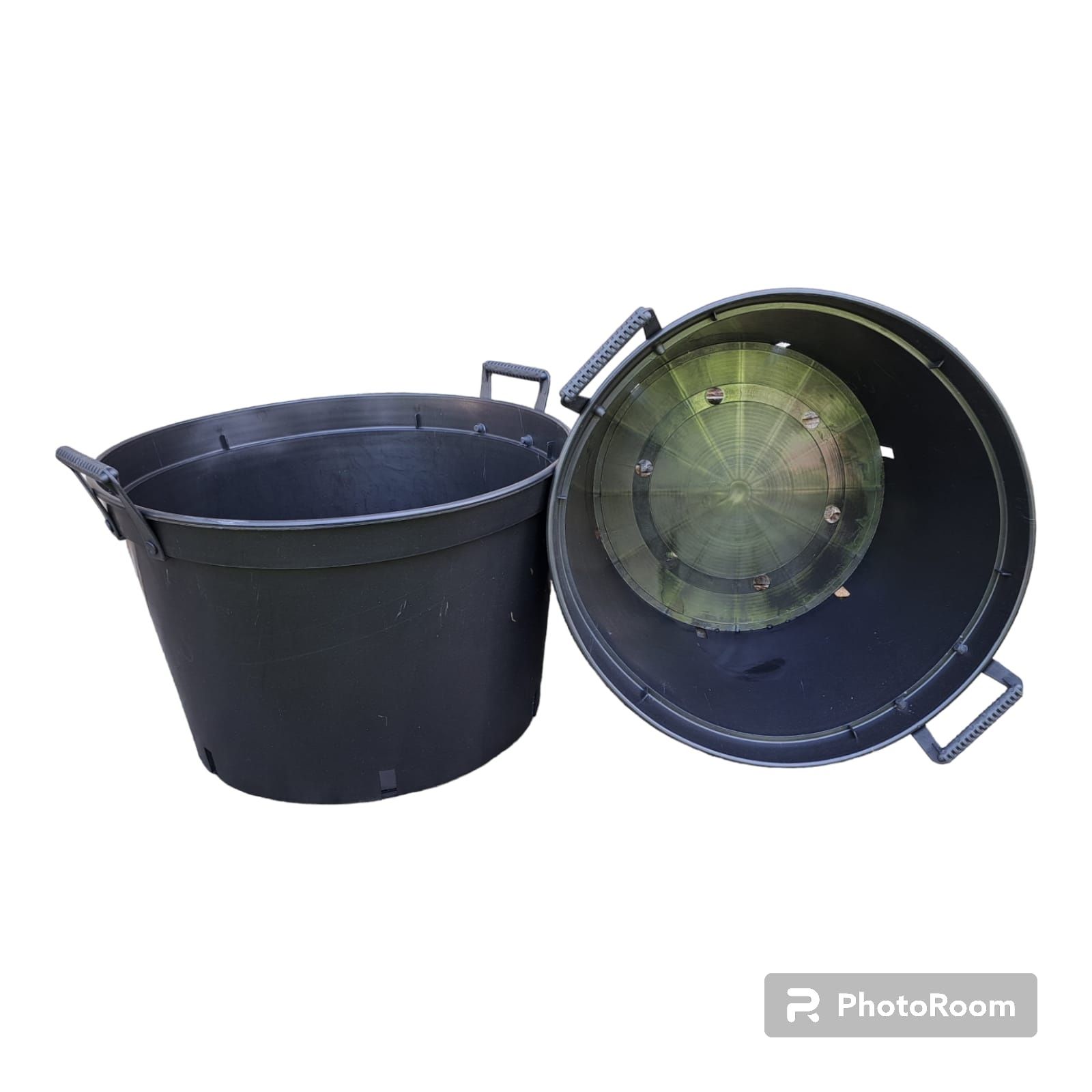 Doniczki produkcyjne 40 L z uchwytami zanitowanymi na stałe 46cm