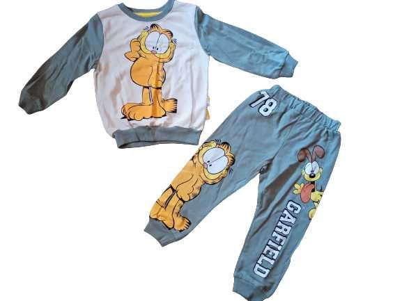 Dres Garfield bluza spodnie rozm.110 (4-5 lat)