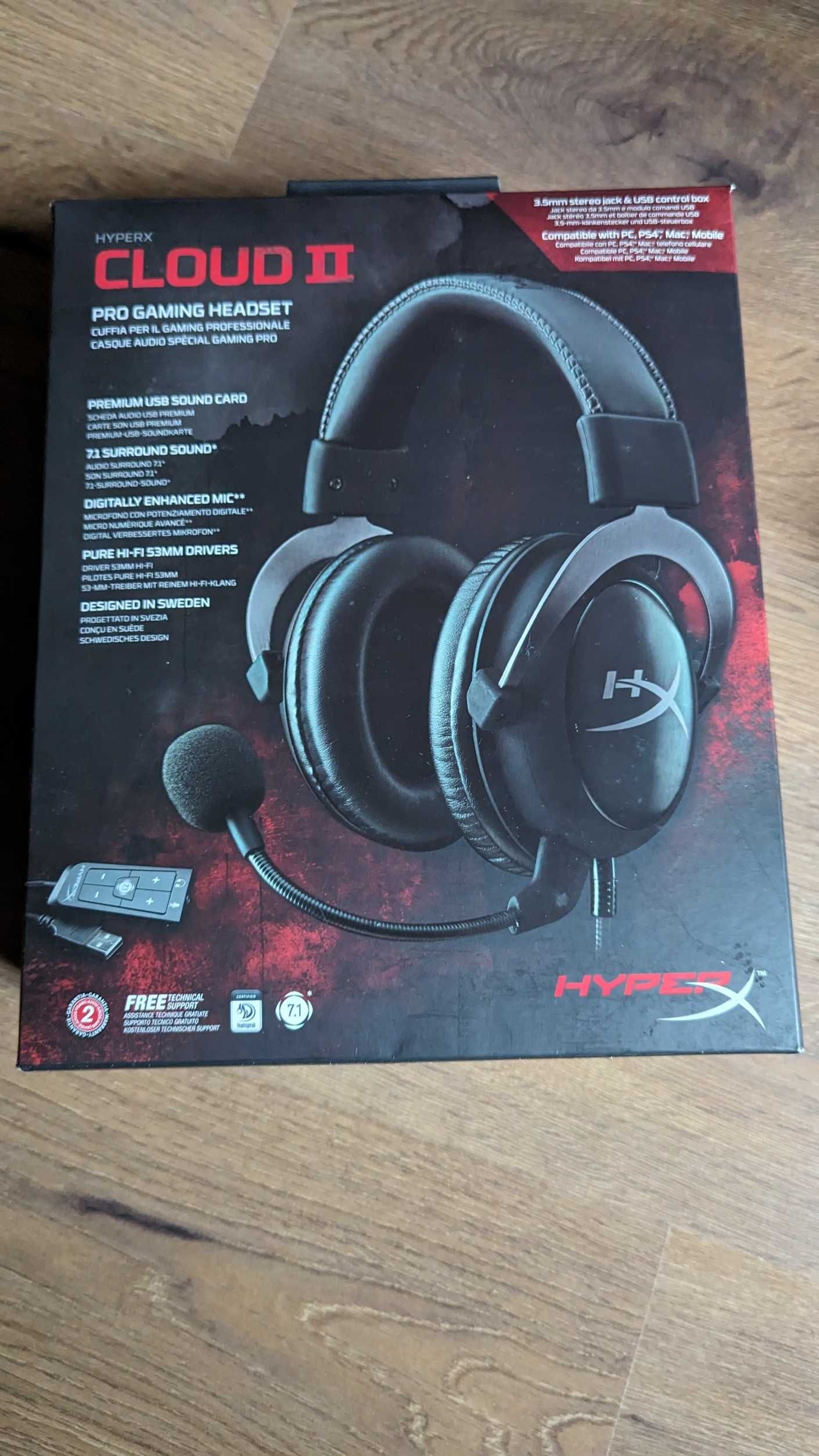 Auscultadores HyperX Cloud II 7.1 Gun Metal