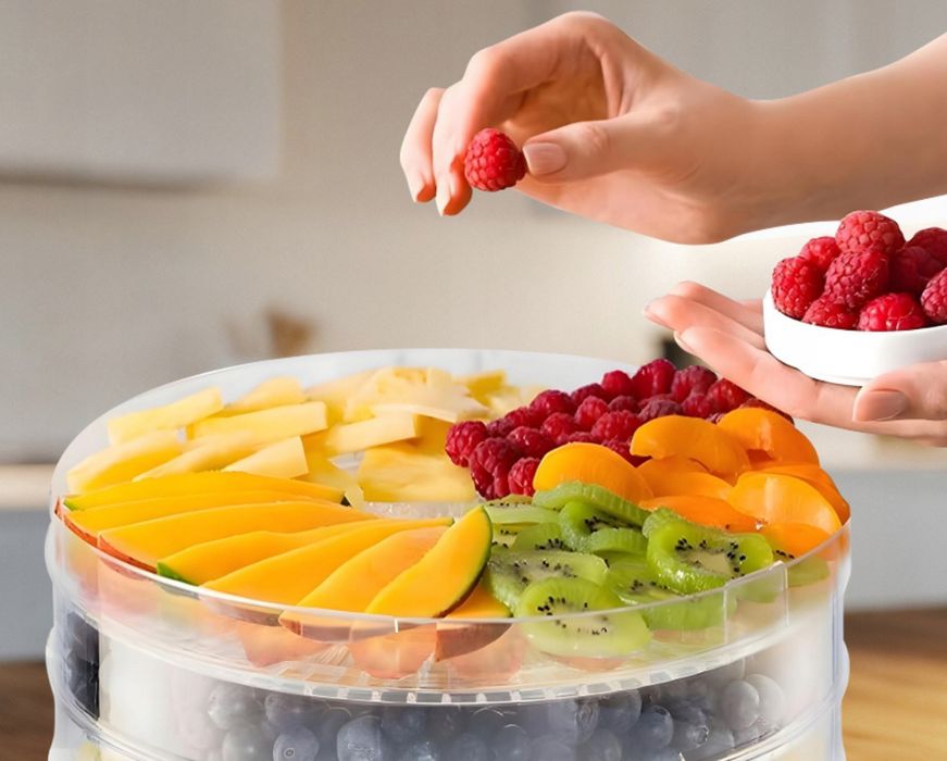 Suszarka do grzybow XXL 6 poziomów termoobieg do owocow MEGA MOC 500W