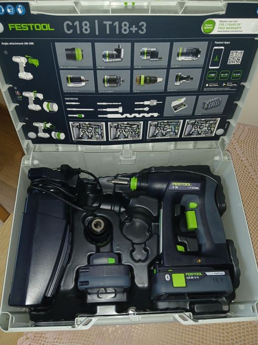 Akumulatorowa wiertarko wkrętarka C18  HPC 4,0 I-Plus