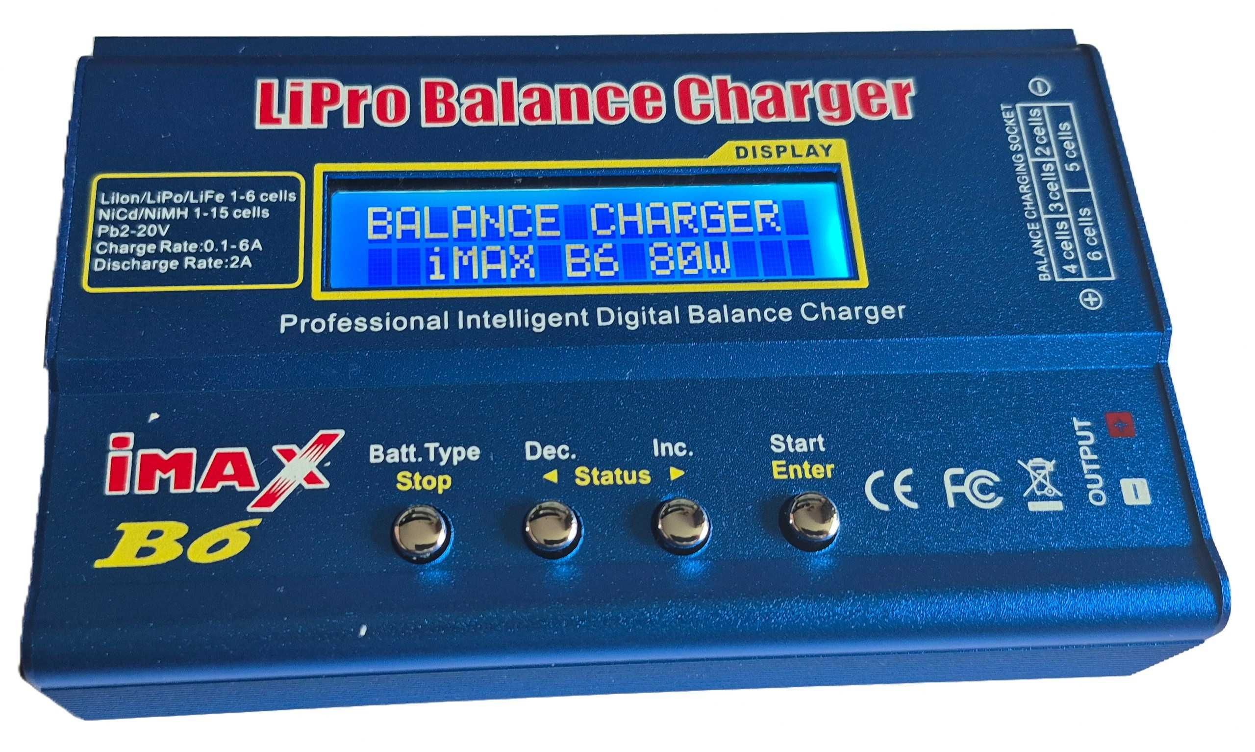 IMAX B6 ładowarka do akumulatorów 80W 6A LIPO 1-6S NIMH 1-15S