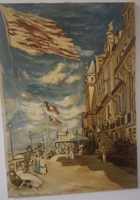 Réplica pintada a óleo — ‘Hôtel des Roches Noires, Trouville