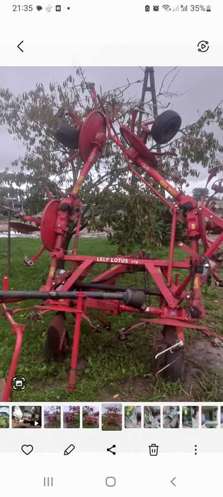 Przetrząsacz  siana traw 6 gwiazd Lely Lotus 770 claas