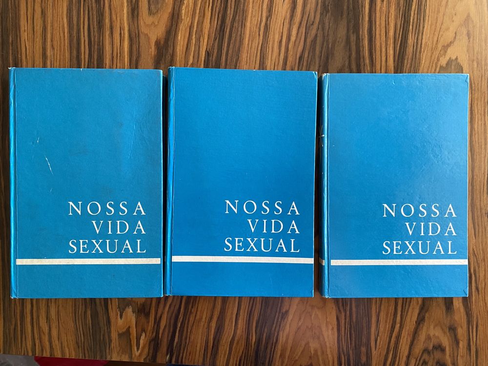 Coleção enciclopedia didática escolar adultos 3 livros antigos 1970 A nossa vida sexual