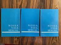 Coleção enciclopedia didática escolar adultos 3 livros antigos 1970 A nossa vida sexual