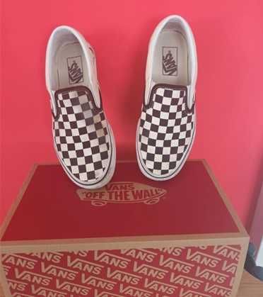 Vans classic slip-on quadradinhos preto/branco (unissexo )