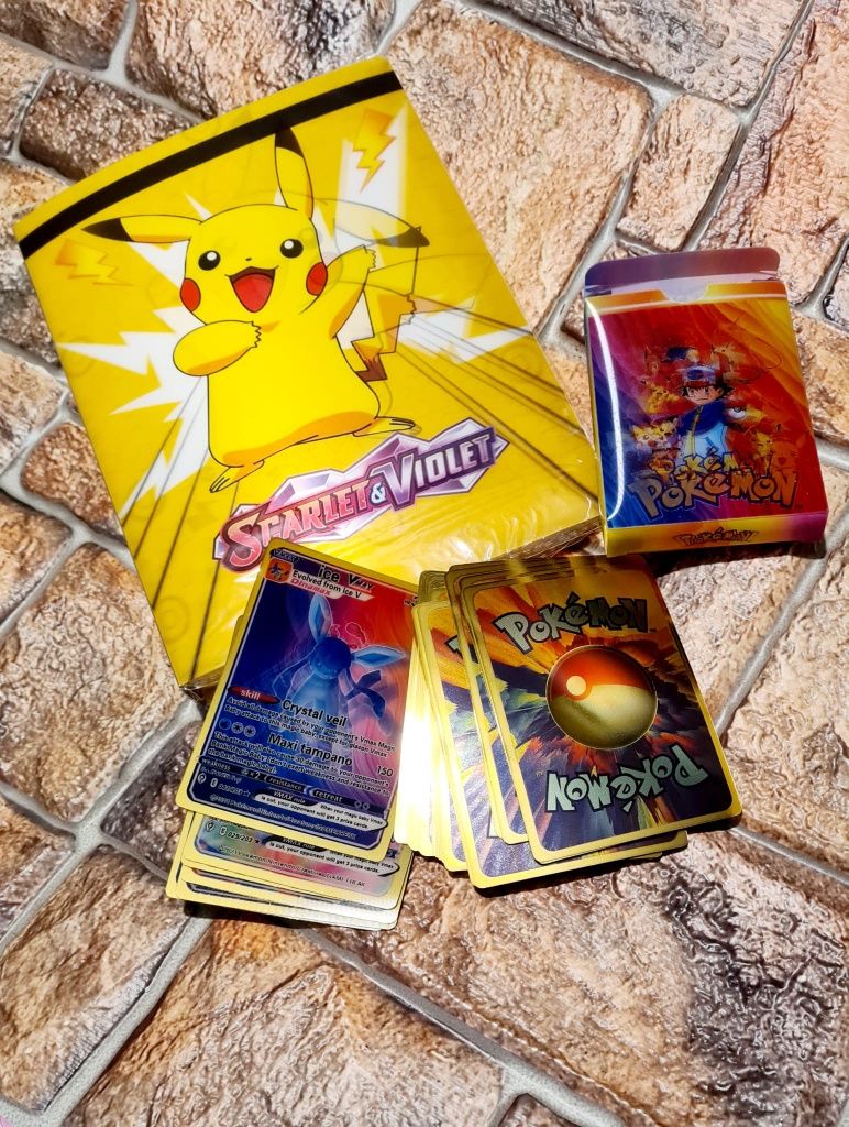 Ekstra zestaw Pokemon album format A5 + karty nowe