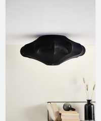 Czarna lampa z siateczki beau plafon dekoracyjny ozdobny duński
