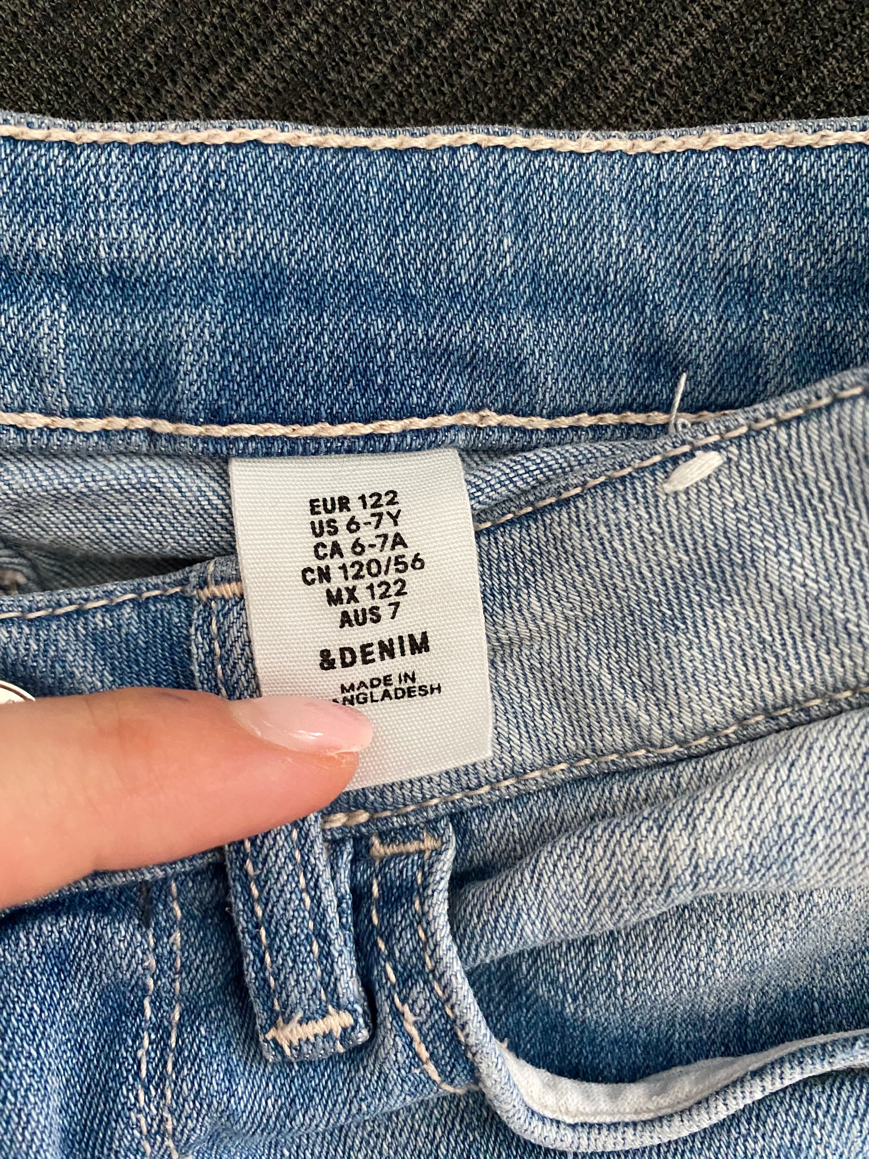 Szorty dżinsowe H&M rozmiar 122 stan idealny