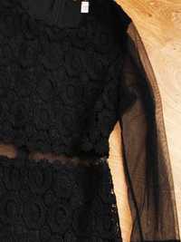 Чорне плаття / плаття з мереживом /плаття з сіткою