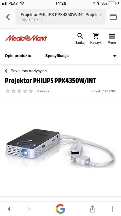 Projektor PPX 4350 Philips