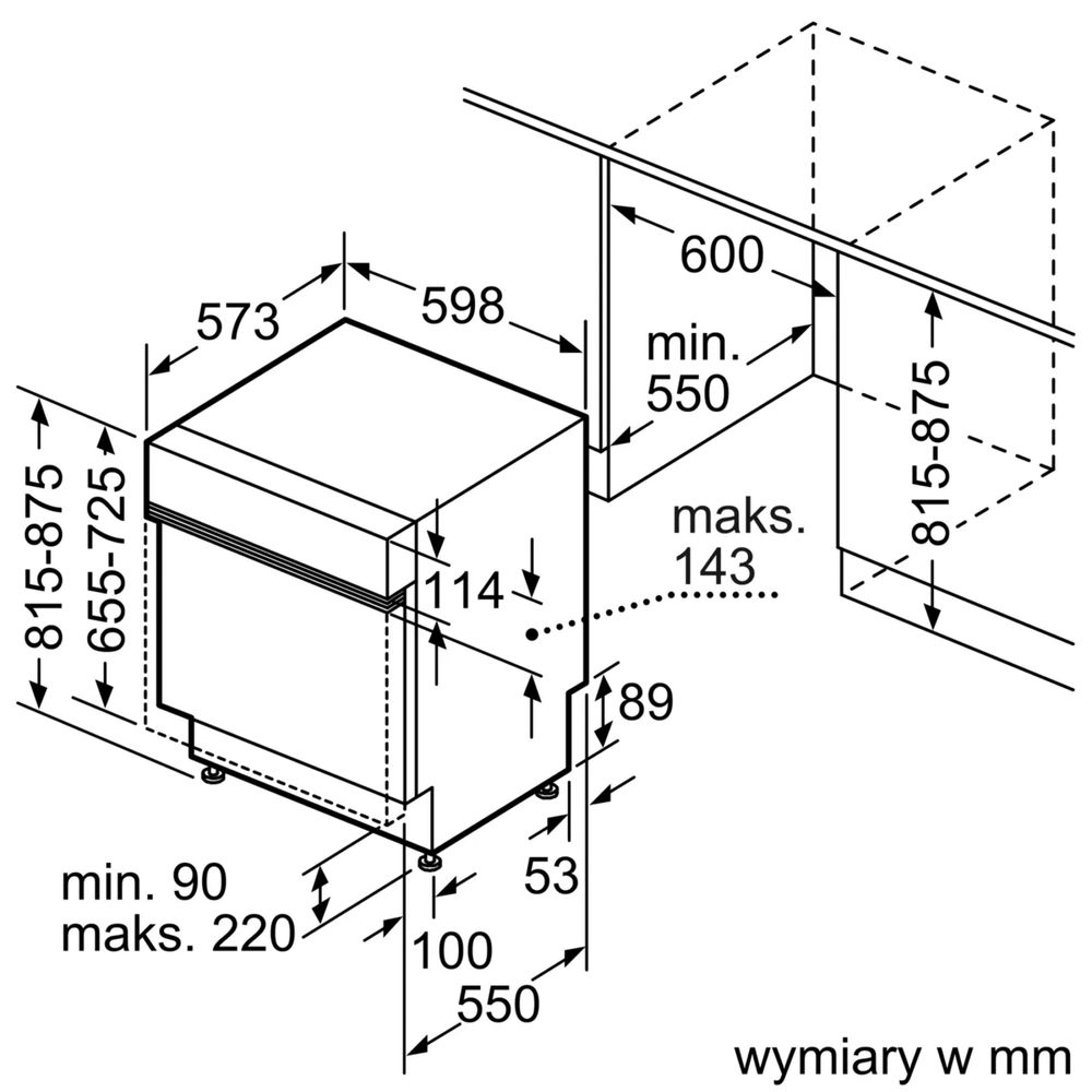 Zmywarka do zabudowy Bosch SMI88TS36E