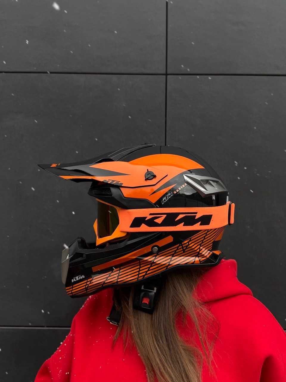 Кросовий шолом KTM Pro | Новий ендуро шолом Шлем для мото кросу шлём