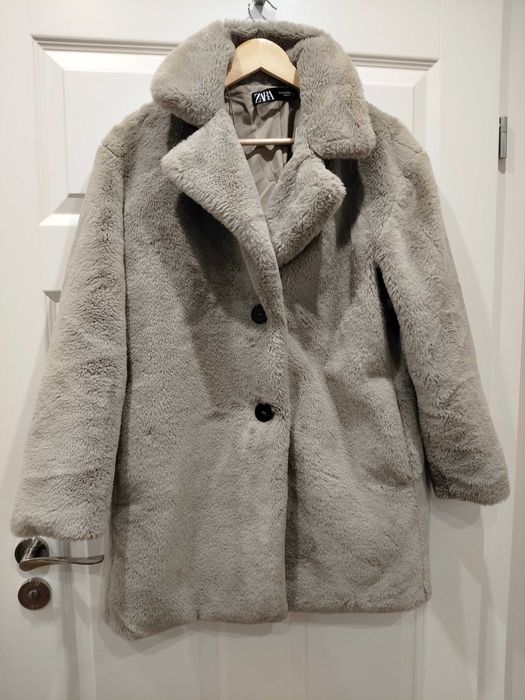 Futerko damskie Zara szaro beżowe stan idealny XS