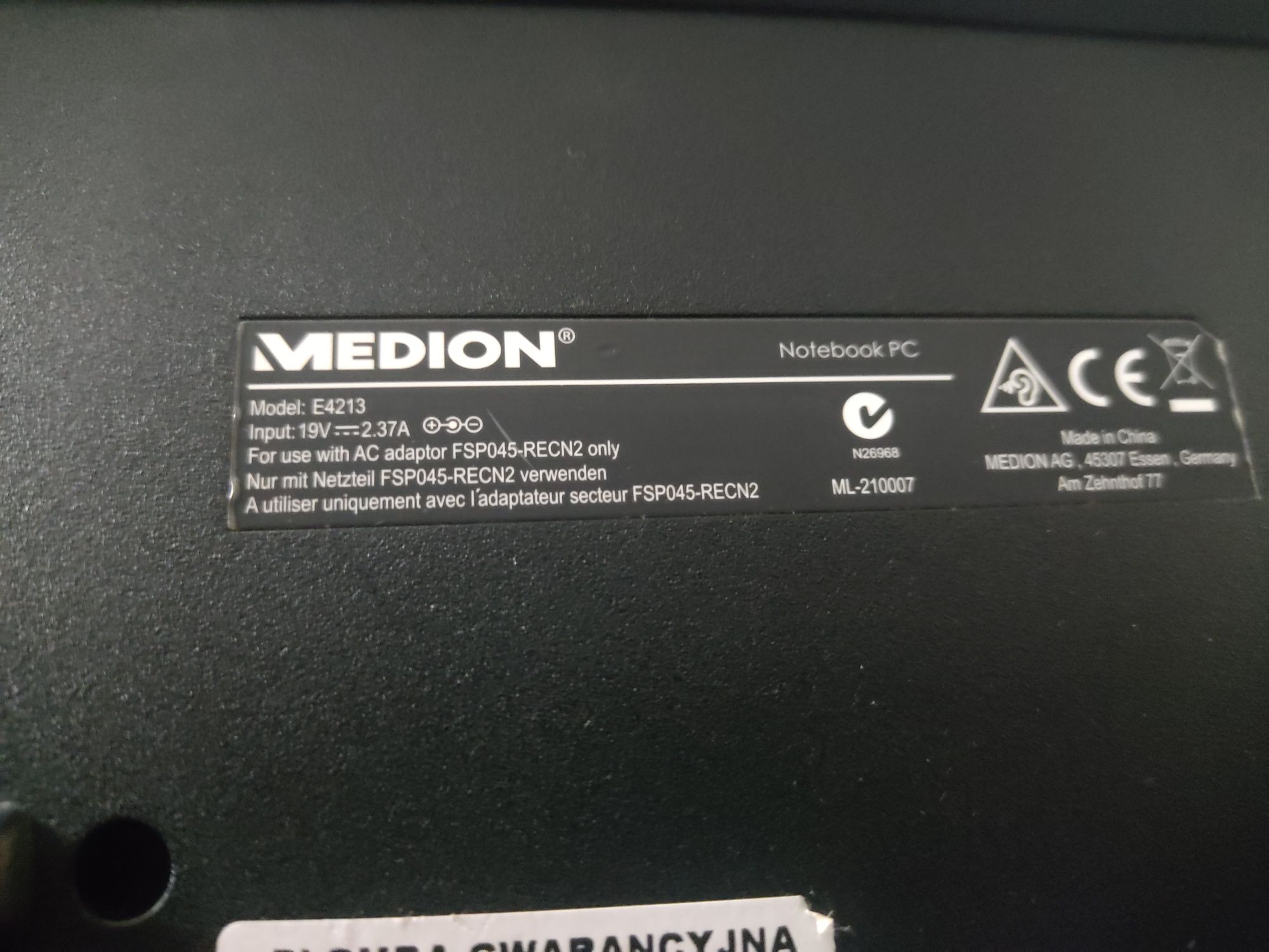 Laptop medion 14