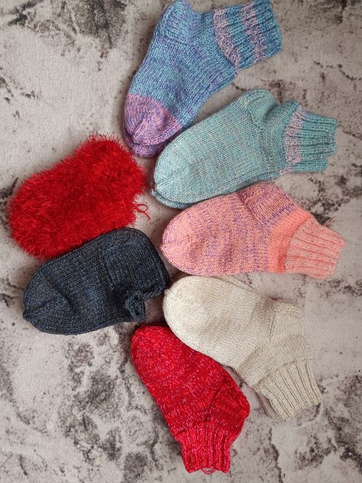 В'язані шкарпетки тапулі вязаные носки