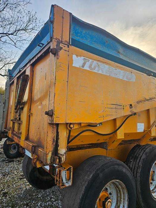 Przyczepa tandem wywrotka, skorupowa