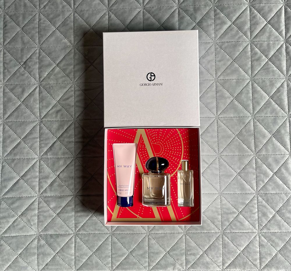 Perfumy Giorgio Armani Zestaw MY WAY EDP 90ml+15ml EDP+ Balsam 75ml