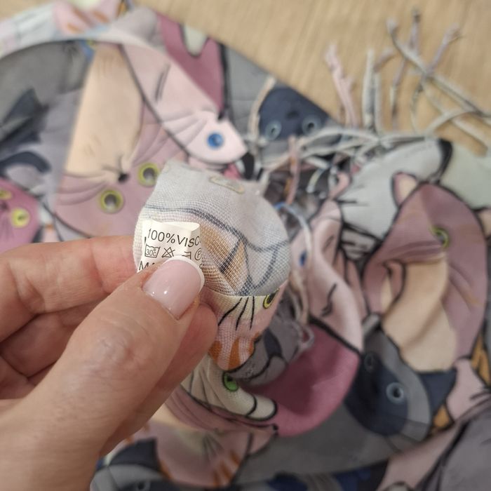 Szalik chustka w koty w kotki